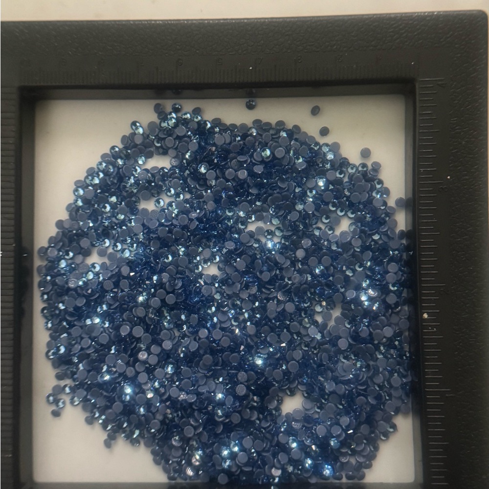 Loose Sapphire Blue Flatback Rhinestones - Sparkling Craft Gems